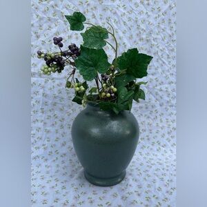 Green Textured Vase